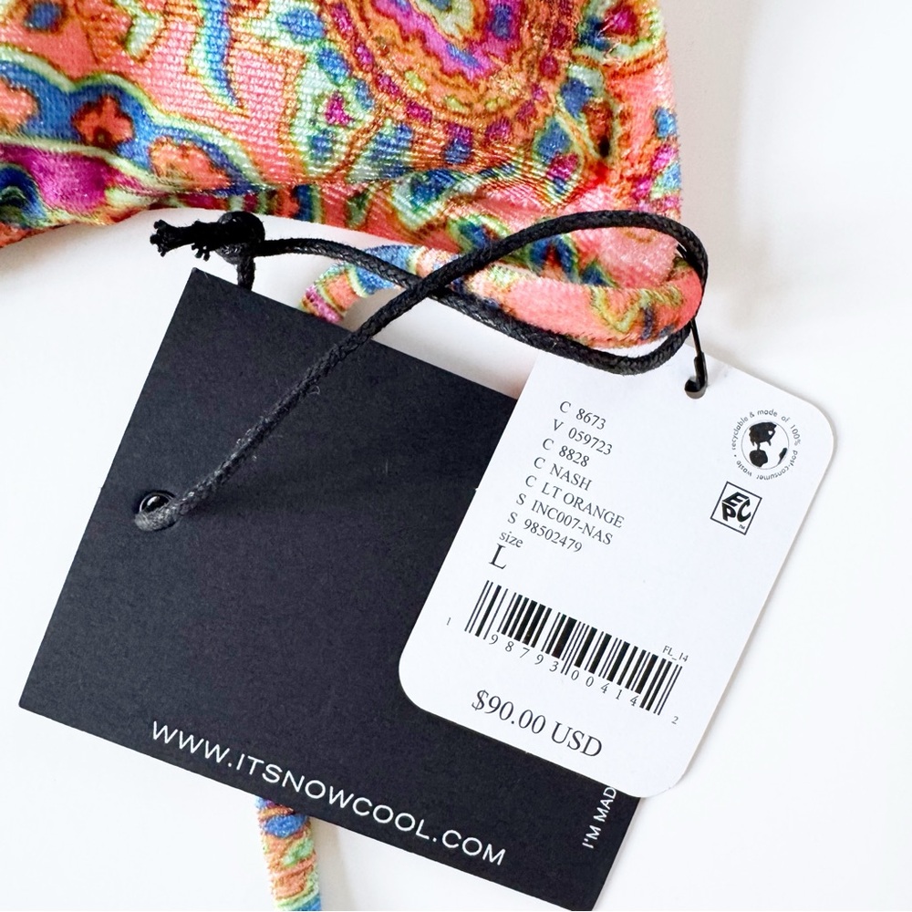 Free People x Its Now Cool The Velvet Triangle Bikini Set in Nash | LARGE NWT - Picture 5 of 7